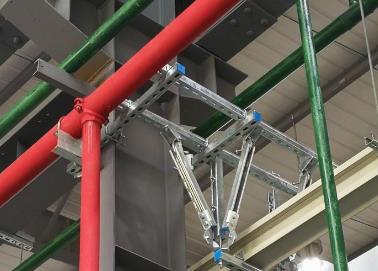 仁化该抗震支架的整体式支吊架结构协调性好